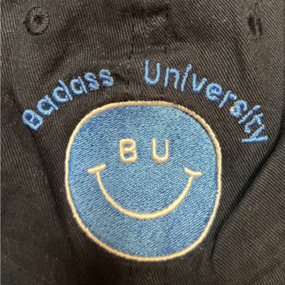 Navy blue Baddass University hat